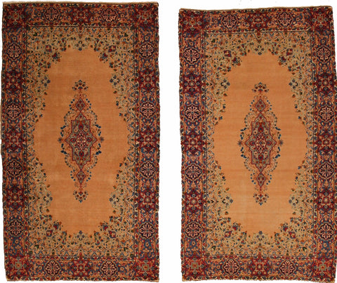 Pair of Semi-Antique Matching Kermans