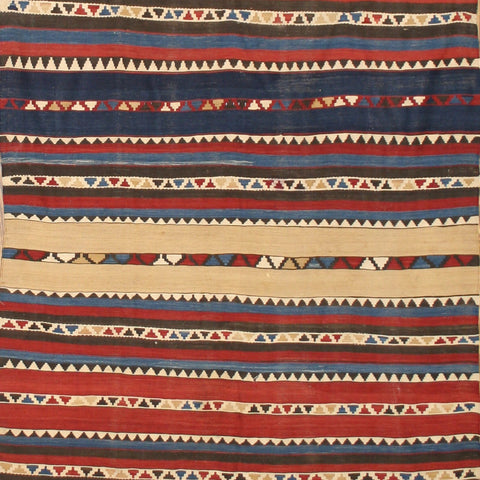 Semi Antique Flat-Woven Shirvan Kilim