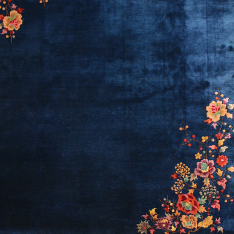 Antique Chinese Art  Deco Rug