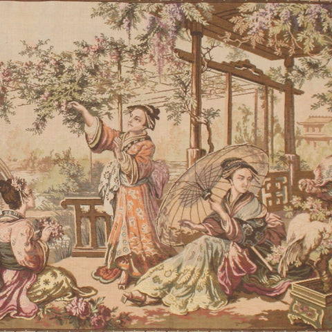 Vintage Pictorial Tapestry
