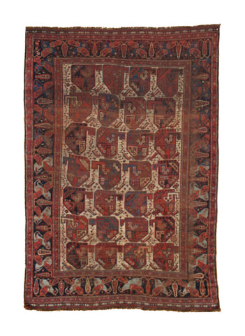 Antique Khamseh "Bird" Rug