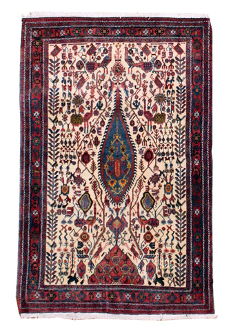 Vintage Persian Afshar Village Rug
