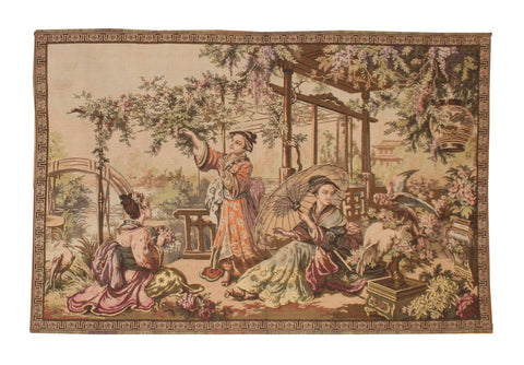 Vintage Pictorial Tapestry