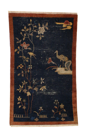Antique Scenic Chinese Rug